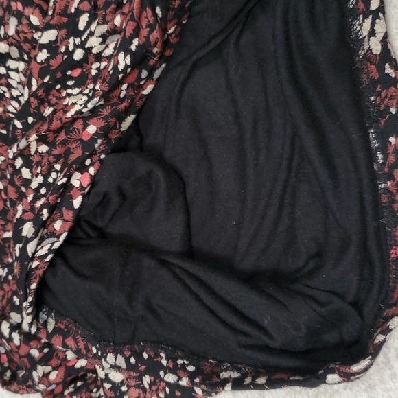 Free People Floral Print Ruched Bodycon Mini Skirt - Picture 4 of 9